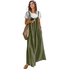 Yesno NASTAL WIDE LEG BELLSUTITS للنساء بوهو الأزهار المطوية ملابس الصيف مع جيوب P0D