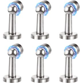 6 Pack Door Stopper Magnetic, COCIVIVRE Magnet Door Stop Stainless Steel, with Screws Drilling Mounting, Heavy Duty for Various Door Types to Hold Your Door Open