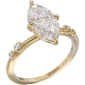925 خواتم المشاركة الذهب المطلية بالفضة 9x16mm قطع البيضاوي المقطوعة solitaire cubic zirconia CZ Rings for bands bands for women size 6-10 (6)