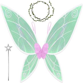 Fairy Wings for Woman & Girls, Butterfly Fairy Wings Adult Women, Fairy Costume, Angel Wings Halloween Costume Dress Up