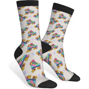 AOYEGO Medical Funny Socks Red Grey Blue Care Hospital Novelty Casual Crew Socks Contrast Color Design for Women Men Gift