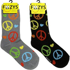 Foozys Crew Crew Socks | سلام علامة المرح تصاميم الجوارب الجدة | 2 زوج