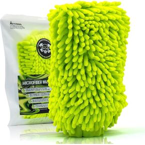 Microfiber Car Wash Mitt-Chenille Ultra-Soft for Wash Care-Mitt Auto Care for Scread