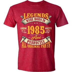 40th Birthday Shirt for Men, Legends were Born in 1985, Vintage 40 Years Old Tee T Shirt