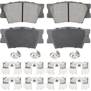 Rear Ceramic Brake Pads Set for Toyota Camry 2007-2023, Avalon 2008-2018, Matrix 2009-2013, RAV4 2006-2018, for Lexus 2007-2018 ES350 ES300h ES250h 4PCS