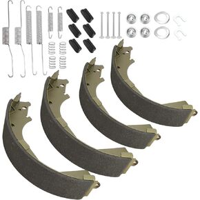 17960BF1 Rear Parking Drum Brake Shoes Set with Adjuster and Return Spring Kit for Chevrolet Silverado 1500 2008-2013 GMC Sierra 1500 2008-2013 - Replaces B960 BS960