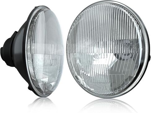 7 بوصة LED الزجاج المصباح الدائري جولة العدسة ، LED هالوجين عالية ومنخفض شعاع مصباح المصباح التحويل مصباح التحويل ، 2 أجهزة كمبيوتر صافية 7 بوصة مستديرة المصباح مغلق الزجاج الإسكان in Kuwait