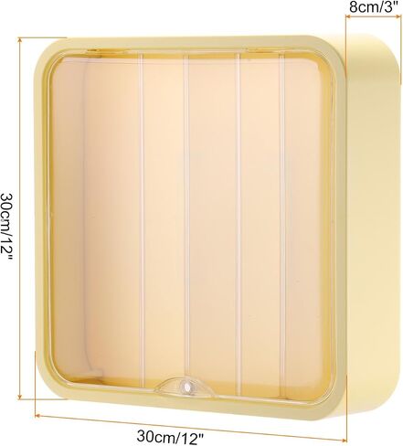 حافظة عرض أكريليك خضراء أفوكادو من MECCANIXITY، مقاس 12 × 12 × 3 بوصة، صندوق تخزين الدمى المثبت على الحائط، صندوق تخزين منظم مقاوم للغبار للمقتنيات in Saudi Arabia