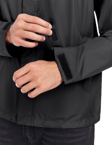 Little Donkey Andy Men's Waterproof Rain Jacket Outdoor Lightweight Rain Shell Coat for Hiking,Golf,Travel in Saudi Arabia