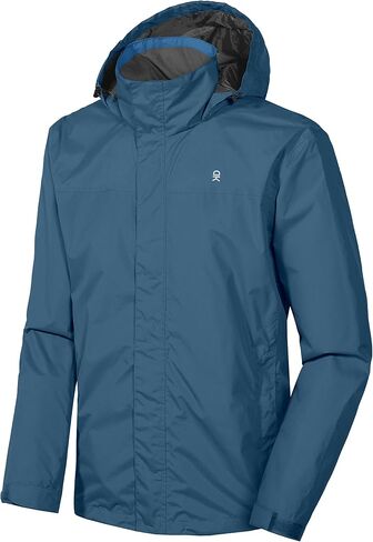 Little Donkey Andy Men's Waterproof Rain Jacket Outdoor Lightweight Rain Shell Coat for Hiking,Golf,Travel in Saudi Arabia