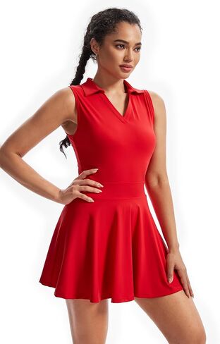 Tennis Golf Dress Workout Athletic Dresses for Women with Pockets Shorts 2 Piece Sets Outfits Cute Clothes Summer in Saudi Arabia
