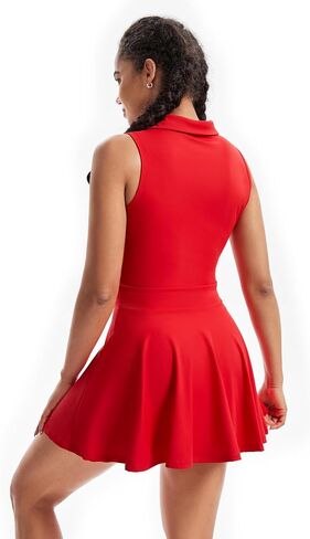 Tennis Golf Dress Workout Athletic Dresses for Women with Pockets Shorts 2 Piece Sets Outfits Cute Clothes Summer in Saudi Arabia