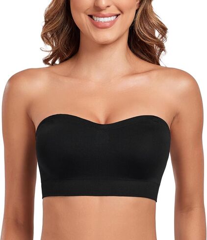 HACI Strapless Bra No Underwire Padded Wireless Supportive Multi-Way Bandeau Tube Top for Women in Saudi Arabia