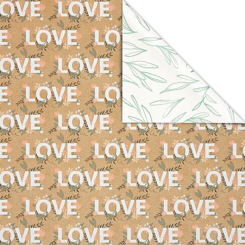 American Greetings 175 sq. ft. Reversible Wrapping Paper for Weddings, Bridal Showers, Engagement, Anniversaries and All Occasions, Wedding Cakes (1 Roll, 30 in x 70 ft.) in Saudi Arabia