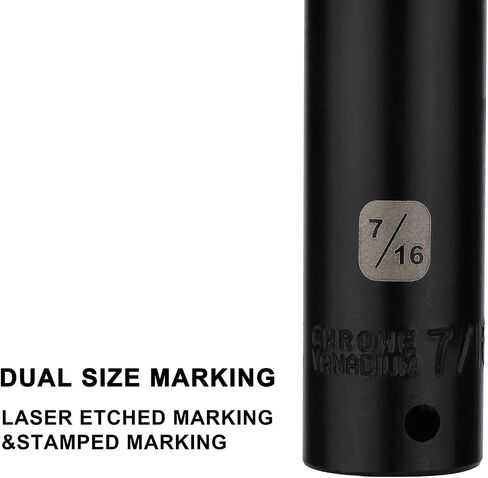Mayouko 56PCS 1/4 Inch Drive Impact Socket Wrench Set, SAE/Metric, Deep/Shallow, 6 Point, CR-V, 5/32 Inch - 9/16 Inch, 4mm - 15mm, 72 Teeth Ratchet Handle, With Extensions, Adapters, Universal Joint in Saudi Arabia