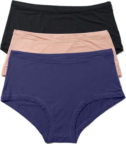 hanky panky YourFit Boyshort - One Size Sexy Lingerie for Women, Boyshorts Underwear, Comfy Panties 3-Pack, Fit XS-XL (2-14) in Saudi Arabia