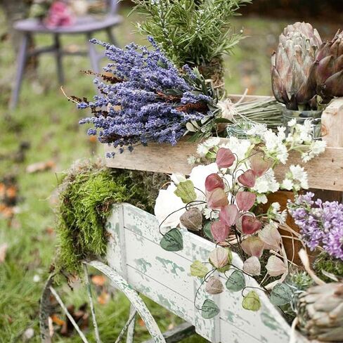 Artificial Bud Flower, Simulation Grass Plant, Paper, Environmental Protection, with Countryside, Vintage Style, DIY, can be Used with Four Seasons Decoration (Pinkish Green 04, XH) in Kuwait