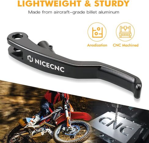 Aluminum Shorty Clutch Lever Handle Clutch Lever Compatible with 690 Enduro R/SMC R 2014-2023, Compatible with Husqvarna 701 Super Moto and Enduro 2016-2023, 700 SM/ES Accessories, Black in Saudi Arabia