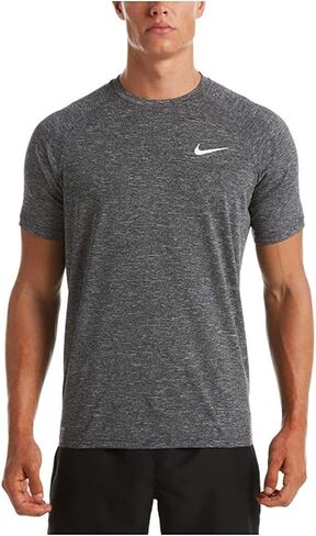 تي شيرت السباحة Dri-FIT UPF 40+ Hydroguard للرجال من Nike (US، Alpha، Large، Regular، Regular، White) in Saudi Arabia