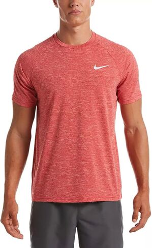 تي شيرت السباحة Dri-FIT UPF 40+ Hydroguard للرجال من Nike (US، Alpha، Large، Regular، Regular، White) in Saudi Arabia