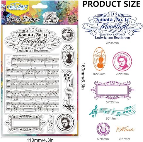 CHGCRAFT Silicone Clear Stamps Butterflies Flowers Custom Stamp for DIY Scrapbooking Photo Album Decorative Cards Making Stamps for Holiday Card Making Album Crafts in Kuwait