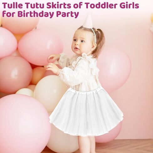 Tutu for Toddler Girls 3 Layers Tulle Tutu Skirt for Kids Age 4-14 Tutus for Dance Ballet Costume Dress Halloween Tutu in Saudi Arabia