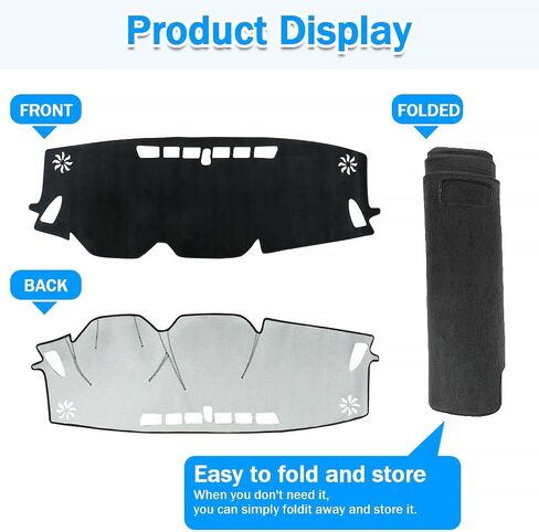 Dash Cover Compatible with Subaru Crosstrek Accessories 2024, Dash mat Dashboard Cover Compatible with Crosstrek,No Glare Anti-Slip and Sunshade Protector in Kuwait