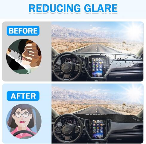 Dash Cover Compatible with Subaru Crosstrek Accessories 2024, Dash mat Dashboard Cover Compatible with Crosstrek,No Glare Anti-Slip and Sunshade Protector in Kuwait