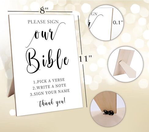 Please Sign Our Guestbook, Photo Guest Book Sign, 8X11 Black Minimalist Style Wooden Sign, Wedding Signs for Reception, Bridal Shower Decorations, for Wedding Reception & Event Party,8 in Saudi Arabia