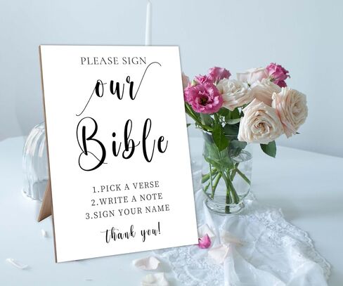 Please Sign Our Guestbook, Photo Guest Book Sign, 8X11 Black Minimalist Style Wooden Sign, Wedding Signs for Reception, Bridal Shower Decorations, for Wedding Reception & Event Party,8 in Saudi Arabia