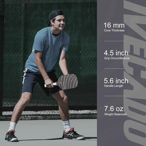 Pickleball Paddle Carbon Fiber USAPA Approved Thicker Honeycomb Core Pickle Ball Rackets Gift with Cover for Women and Men in Saudi Arabia