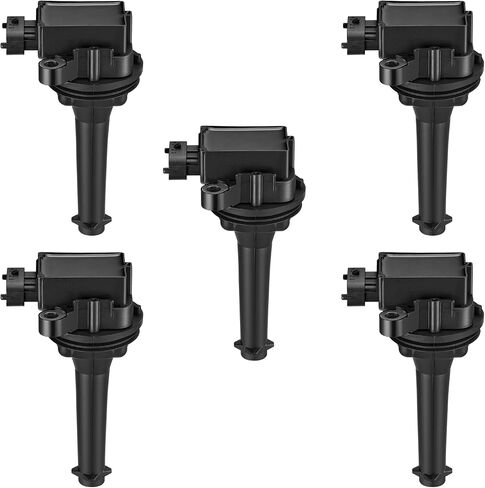 BDFHYK Ignition Coils Pack Compatible with Volvo XC70 V70 S80 XC90 C70 S60 S70 1999 2000 2001 2002 2003 2004 2005 2006 l5 2.4L 2.5L Coil for UF341 C1258 5C1320 E371 IC471 9652 GN10334 Set of 5 in Saudi Arabia