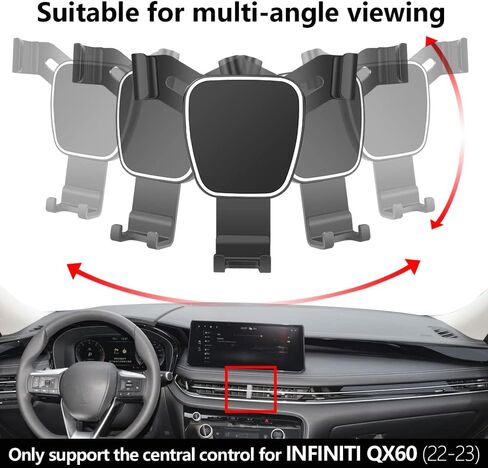 Car Phone Holder for Infiniti QX50 2019 2020 2021 2022 2023 2024 Auto Accessories Navigation Bracket Interior Decoration Mobile Cell Phone Mount in Saudi Arabia