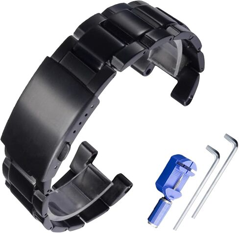 GST210 Stainless Steel Watch Band Compatible for Casio GST-210 400G B100 W100 W110 W300 S100 S100D S110 S110D S300 28mm Strap Replacement for men and women wirst watchband in Saudi Arabia