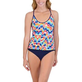 Nautica Women's Tankini Swimsuit Top– Quick-Dry, UPF+, Swim, Beach, Pool & Resort Wear