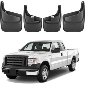 BDFHYK MUD DILAPS SPLASH GRADS MUDGURANS MUDFLAPS متوافقة مع FORD F250 F350 F450 F550 Super Duty بدون Fender Flares (1999-2010) ، الجانب الأمامي والخلفي 4pcs