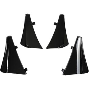 4pcs لامع حرس الرش الأسود والخلفي اللوحات الطينية Fender XL النمط الموسع لـ Chevy Corvette C8 Stingray Z51 2020-2025 (غير مناسب لنماذج Z06)