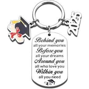 Graduation Announcements 2025 College Graduation Gifts Class of 2025 Decorations Gift for Son Daughter Senior Night Gift for Girls Grad Gifts for Teens Masters Degree Phd Grad Keychains for Nurse
