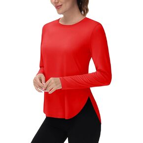 Women's Sun Shirts Long Sleeve Workout UPF 80+ UV Protection Lightweight Quick Dry Outdoor Hiking Gym Tops