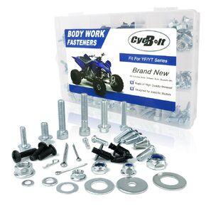 330PCS ATV Body Work Bolt Kit Fit for YTM200 YTM225 YFB250 YFG350 YFM125 Champ - YFM100 / YFM80 Badger/Limited Edition - YFZ350LER / 4-Zinger - YF60S Body Engine Fender Fasteners Bolts Set
