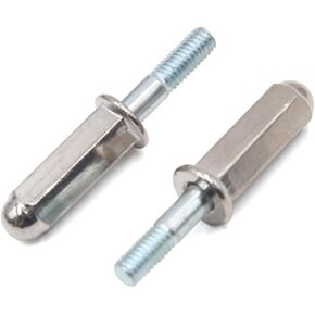 2 Pcs 6mm Thread Dia Motorcycle Scooter Exhaust Pipe Muffler Screw Bolt Nut for GY6-125 Auto Replacement Parts
