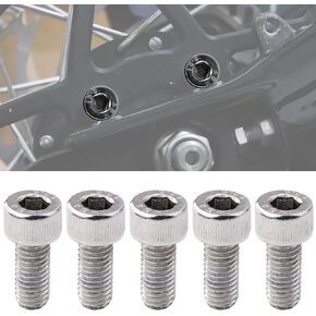5pcs دراجة نارية براغي الدفاس الخلفي مسامير الترباس لوره رون لايت نحلة x/s segway x160/x260 ، مسامير ضرس دائمة مضادة للزواج من الفولاذ المقاوم للصدأ (للرسالة الافتراضية الخلفية)