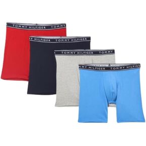 Tommy Hilfiger Men's Cotton Stretch 4-Pack Boxer Brief
