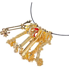 Xcoser Kingdom Hearts Keyblade Sora Weapon Keychain Keychain for Collection Golden 8pcs