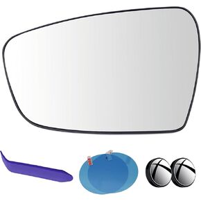 EAP Driver Side Mirror Glass Compatible with Kia Forte 2014-2018, Forte5 2014-2018, Forte Koup 2014-2017, Heated 87611A7050 87611A7300 87611A7350