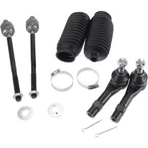 X AUTOHAUX 6pcs Front Inner Outer Tie Rod Ends Kit Suspension Steering Tie Rod End for Mazda B3000 1998-2007 for Ford Explorer 98-01 Drag Link No.ES3461/EV317