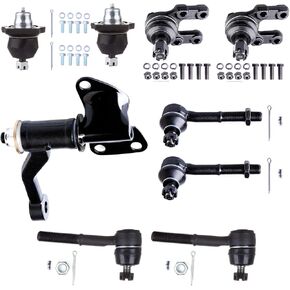 OCPTY - New 9-Piece Suspension Kit Outer Inner Tie Rod End Upper Lower Ball Joints Idler Arm Fit 1987-1992 For Nissan Pathfinder 1995-1997 Pickup 4WD 1986-1994 D21 4WD
