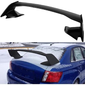 Cciyu الخلفية الجذع الشفاه المفسد يناسب 2015-2021 ل Subaru WRX STI سيدان 2005-2016 لجناح SCION TC SPOILER ، أسود غير لامع