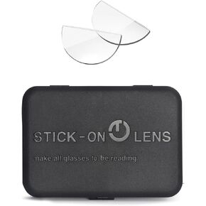 OKH Stick-on Bifocal Lenses, Convert Sunglasses, Goggles, or Glasses into Magnified Readers, Reusable, No Water Needed