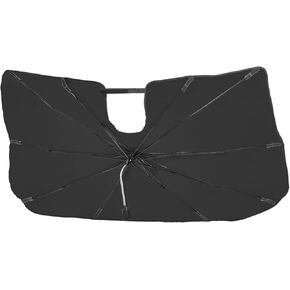 joytutus windshield sunshade smbrella for Dodge RAM 2010-2025 ، غطاء حماية أشعة الشمس الداخلية للسيارات ، طلاء كتلة UV الفضي من التيتانيوم ، حماية عزل حرارة النافذة الأمامية